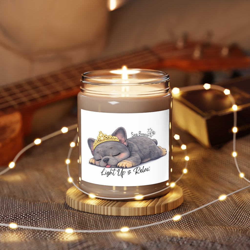 Scented Sea Breeze Frenchie Candle