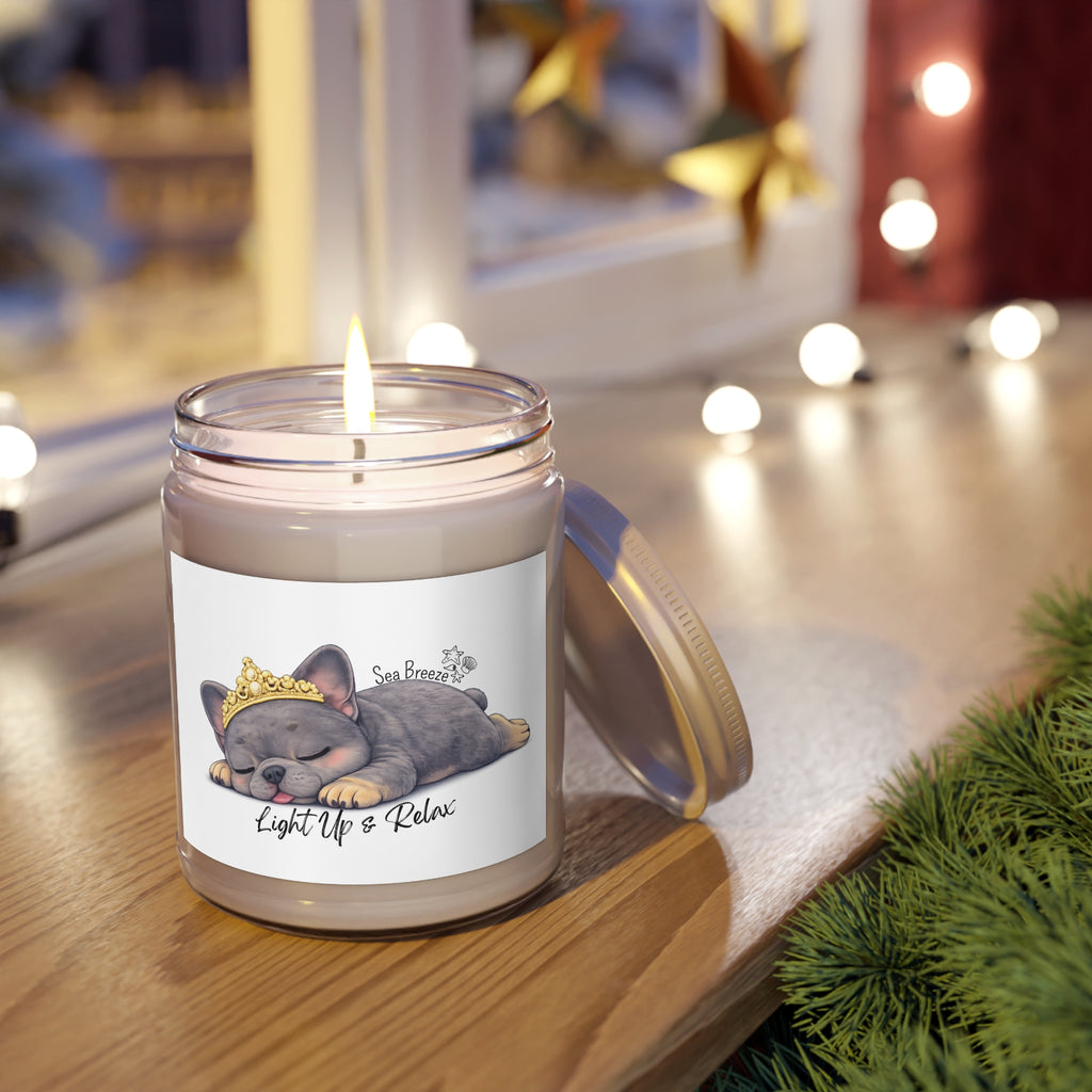 Scented Sea Breeze Frenchie Candle