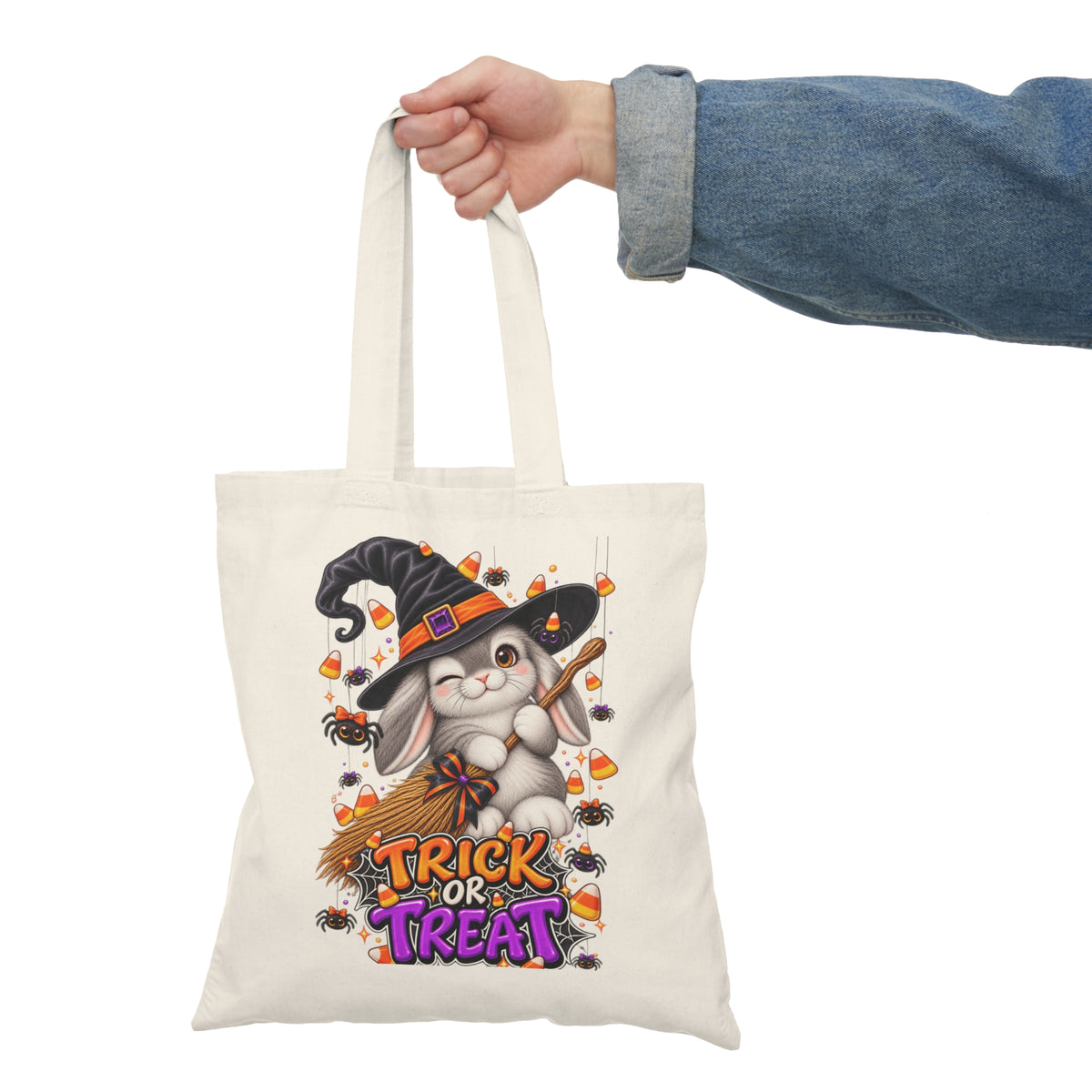 Halloween Bunny Trick-or-Treat Tote Bag
