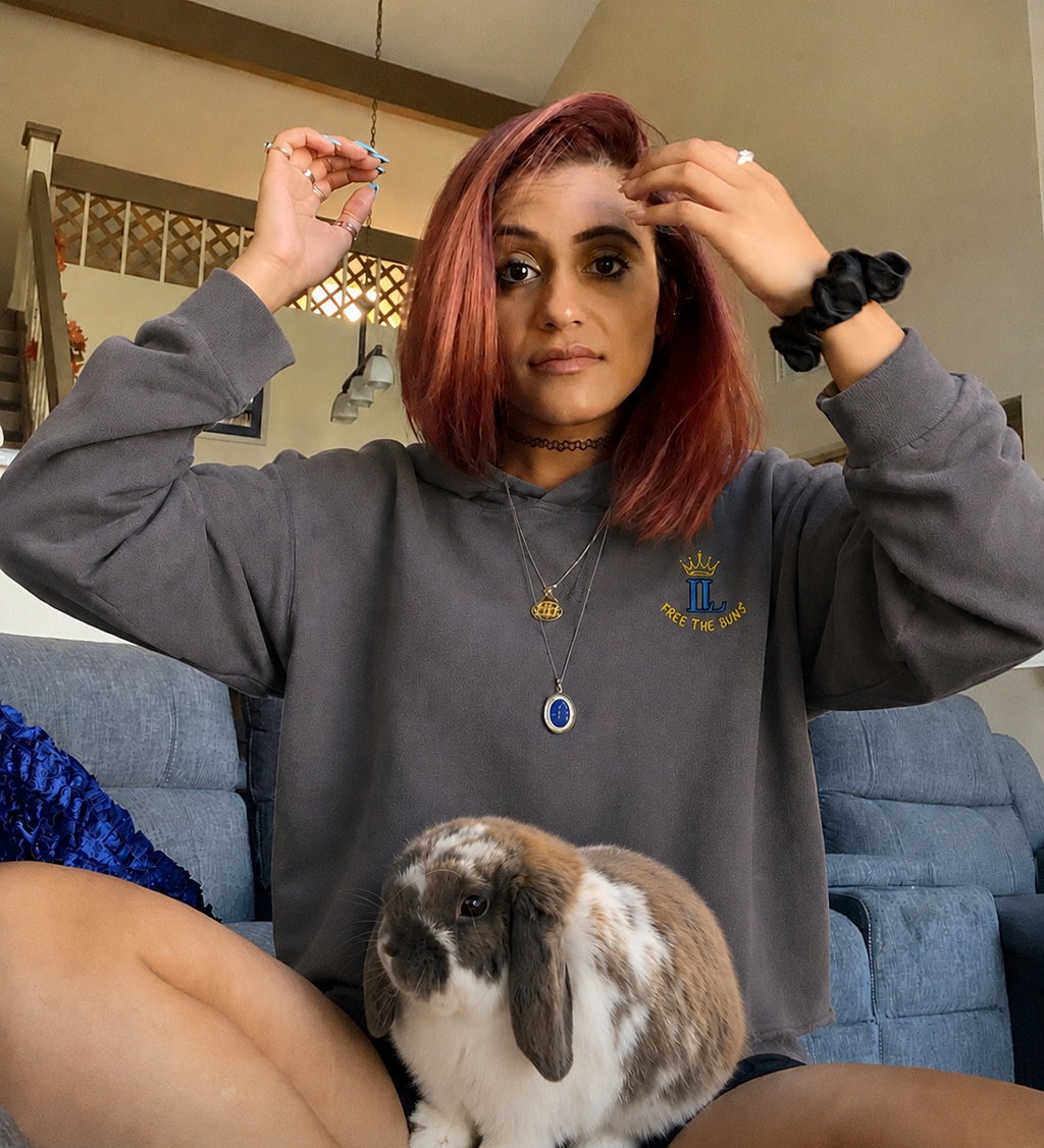 Free The Buns Crop Hoodie